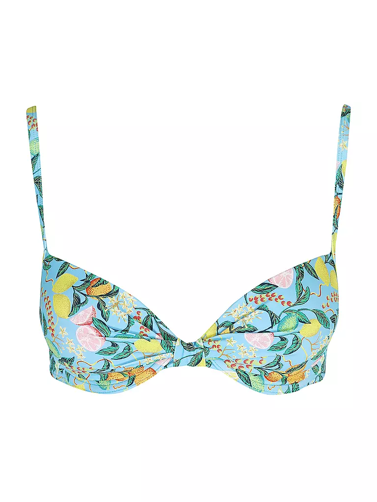 HOT STUFF Damen Bikinioberteil Push Up Hellblau